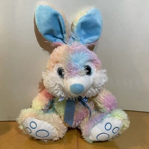 Homerbest Easter Bunny Rabbit Plush Stuffed Animal Toy Pastel Tie Dye Colors 11” - Picture 1 of 3