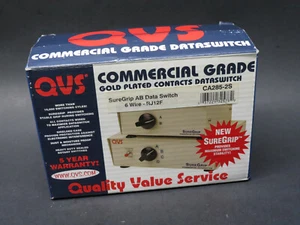 QVS CA285-2 Manual Data Switch Gold Plated AB 6 Wire RJ12F - Picture 1 of 4