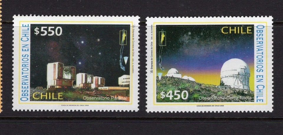 Telescopio de Astronomía CHILE 2002 Observatorio Espacial Paranal Tololo MNH Foto 1 de 1