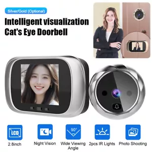 2.8 inch LCD Screen Smart Door Viewer Peephole Door Doorbell Night Vision Camera - Picture 1 of 14