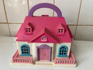 Tiny Dreams Mini Juego de Llevar Casa de Muñecas Polly Bolsillo Estilo Retro + - Imagen 1 de 7