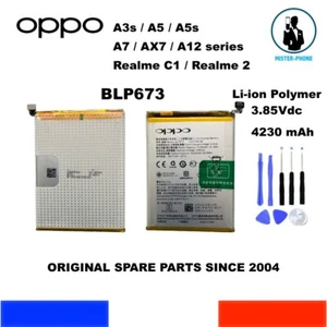 BATERIA GENUINA BLP673 OPPO A3s A5 A5s A7 AX7 A12 series Realme 2 C1 4230mAh OEM - Zdjęcie 1 z 10