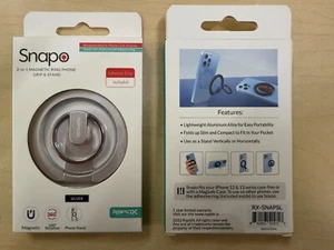 New OEM Snapo Aluminum Alloy 2 in 1 Magnetic MagSafe Ring Phone Grip & Stand - Picture 1 of 9