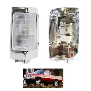 Lámpara de luz de esquina delantera borde cromado LH para camioneta Nissan D21 Navara 1990-1995 - Imagen 1 de 3