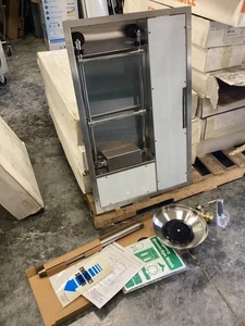 WaterSaver Emergency EYEWASH, SHOWER. Barrier Free, Recessed Wall Mount - Picture 1 of 8