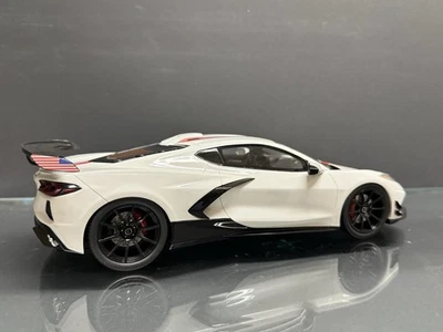 1/18 GT Spirit Chevrolet Corvette C8 Hennessey 2021 Artic White Diecast Model - Image 1 of 4
