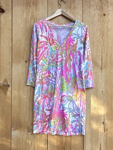 Lilly Pulitzer Kleid mit V-Ausschnitt Gr. Large  - Bild 1 von 4