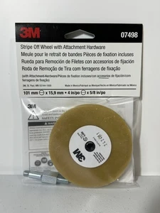NEW 3M Stripe Off Wheel 07498 Vinyl Decal Adhesive Remover With Drill Adapter - Picture 1 of 6