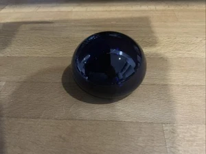Vintage Bristol Blue Hand Blown Glass Paperweight 6 x 4.5cm Signed Bristol. - Picture 1 of 2