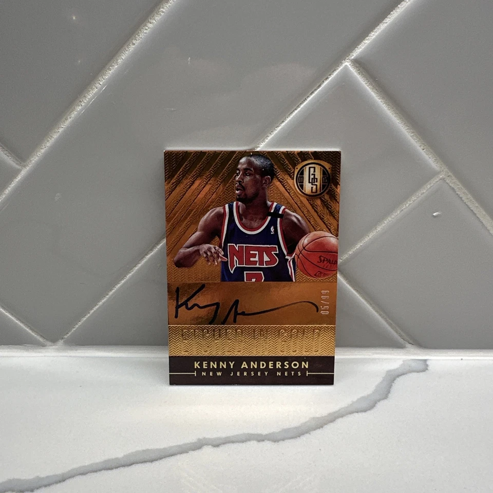 2014-15 Panini Gold Standard grabado en oro automático #16 Kenny Anderson 05/99 Foto 1 de 2