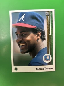 1989 Upper Deck Andres Thomas Atlanta Braves #144 - Picture 1 of 2