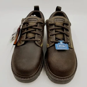 Nuevo Zapatos Gruesos De Colección Skechers Para Mujer Talla 6 Cuero Marrón Plataforma Con Cordones - Imagen 1 de 14