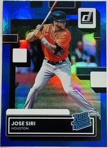 Béisbol Panini Donruss 2022 clasificación José Siri novato holograma azul SP RC #62 Astros - Imagen 1 de 2