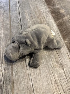 DAKIN Lou Rankin Mini Friends Gray THURGOOD Hippopotamus 7" Plush - Picture 1 of 4