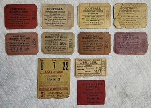 1930's-40's Univ. of Denver, Colorado St. Regis College Football Tickets, Stubs - Picture 1 of 3