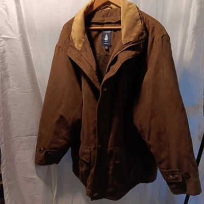 Abrigo de invierno Roundtree & York para hombre XL exterior forrado suave Foto 1 de 4
