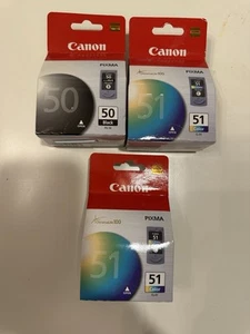 Original Canon PG-50 Tintenpatronen Schwarz und 2 CL-51 Color - Bild 1 von 1
