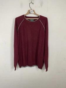 Suéter Hammacher Schlemmer para Hombres XXL Rojo 100% Cachemira Silencioso Lujo Atemporal - Imagen 1 de 7