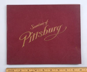 Fotolibro vintage 1900 vista souvenir di Pittsburg Pittsburgh numero ortografico - Foto 1 di 12