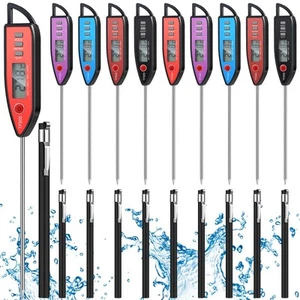 10 Set Waterproof Food Thermometer for Water, Liquid, Candle and Cooking Meat... - Picture 1 of 7