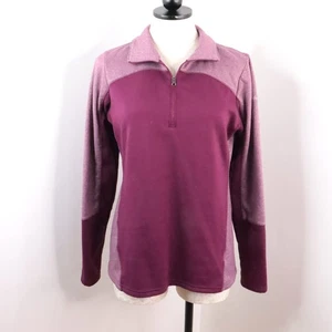 Pullover informal Columbia para mujer M granate ligero micro polar 1/4 cremallera - Imagen 1 de 8