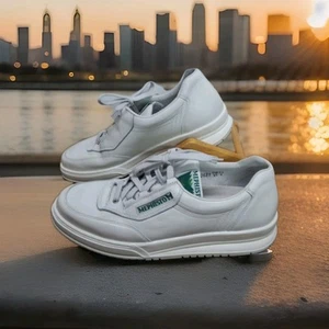 Mephisto Match Runnig Womens Size 9 Shoes White Leather Athletic Comfort - Picture 1 of 10