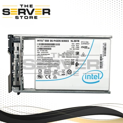 Intel 15.36TB NVMe x4 U.2 SFF 2.5" SSD for Dell PowerEdge R630 R730XD Gen13 - Image 1 of 2