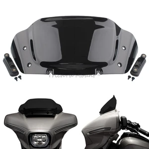 10" Windshield Windscreen Wind Deflector For Harley Street Glide CVO FLHX 23-up - Bild 1 von 23