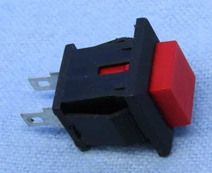 Philmore 30-10070 SPST ON-(OFF), Momentary OFF Square Red Push Button Switch - Picture 1 of 1