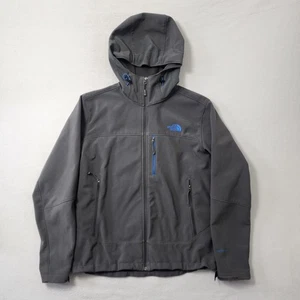 Chaqueta cortavientos North Face Apex para hombre grande gris forrada de lana resistente al agua cremallera - Imagen 1 de 12