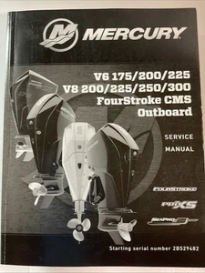 Mercury V6 175/200/225 V8 200/225/250/300 cuatro tiempos CMS fueraborda 90-8M0124302 - Imagen 1 de 3