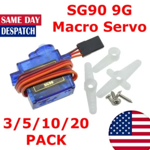 3/5/10/20 PCS 9G SG90 Mini Micro Servo For RC Robot Helicopter Airplane Car Boat - Picture 1 of 10