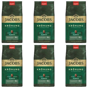 JACOBS Kaffeebohnen Krönung Aroma-Bohnen Classic 6 x 500g ganze Bohnen geröstet - Bild 1 von 7