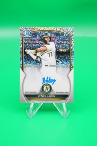 2023 Bowman Chrome Prospect Auto Speckle Refractor /299 Yeniel Laboy Auto R6220J