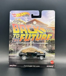 Back To The Future Ford Super De Luxe Hot Wheels Premium Real Riders NEW - Picture 1 of 1
