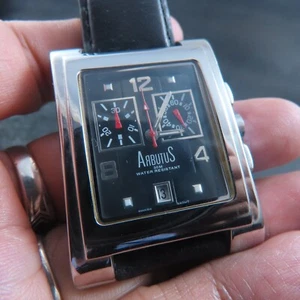 Swiss Movt Arbutus Chronograph Quartz Men Watch For Part Or Repair - Picture 1 of 8
