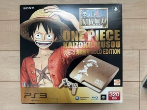 Original Sony Playstation 3 One Piece Konsole Gold 320GB + 8Spiele, 2 Controller - Bild 1 von 10
