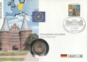 MDS CARTA NUMISMÁTICA ALEMANIA CON 2 EUROS 2006 A "HOLSTENTOR" - Imagen 1 de 2
