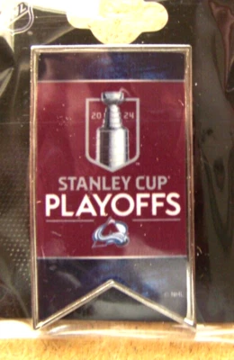 2024 Stanley Cup Playoffs Colorado Avalanche pin NHL SC banner style c45945 - Image 1 of 4