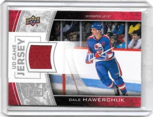CAMISETA DE JUEGO DALE HAWERCHUK 2013-14 CUBIERTA SUPERIOR UD JUEGO JERSEY USADA - Imagen 1 de 1