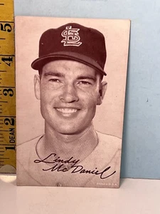 1947-66 Exhibits Baseball Cards: Lindy McDaniel Cardinals - Picture 1 of 1
