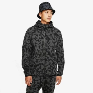 Nike Sportwear Tech Fleece Camo Windrunner Tracksuit Sz L Atmosphere CJ5975 010 - Picture 1 of 6
