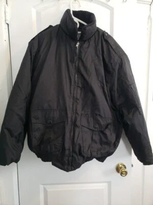 National Patrol Black Zip Mens X-Large Fur Security Jacket - Image 1 of 4