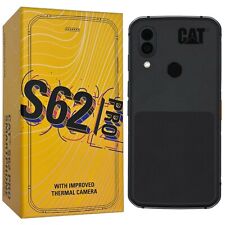Fabrycznie nowy w pudełku Caterpillar CAT S62 Pro Dual-SIM 128GB czarny fabrycznie odblokowany wytrzymały 4G GSM