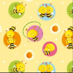 Quilting Sewing Fabric *Low Price* Henry Glass Busy Bees 1411-44 - Picture 1 of 1