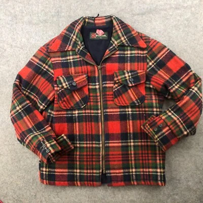Vintage McGregor Mackinaw Jacket 40 Tartan Plaid hunting Wool Coat Cruiser - Image 1 of 4