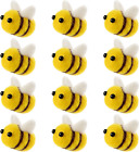 Ensemble de 12 abeilles feutre CINPIUK pour artisanat, peluche bourdon feutre laine