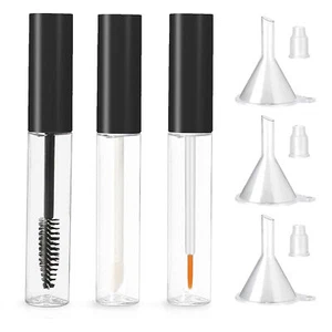 Makeup Diy Supplies Empty Mascara Tube Refillable Bottle Set with Brush 10ml - Picture 1 of 11