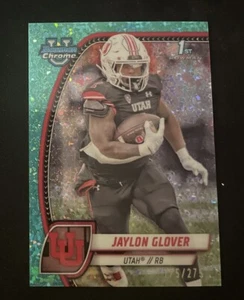 2024 Bowman University U Chrome 1st Jaylon Glover Diamond #/275 Utah - Picture 1 of 2