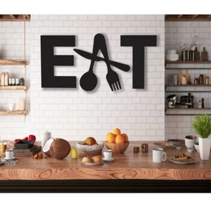 Kitchen Wall Decor Cutout For Home Room Office Cafe Decoration 3 Pcs - Picture 1 of 4